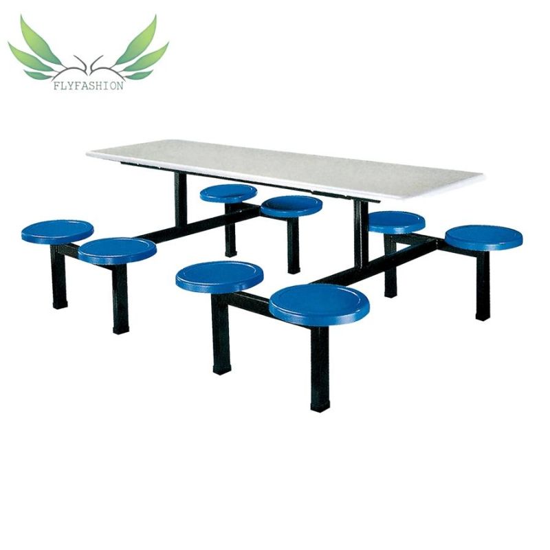 School Restaurant Table Chairs College Student Use for 6 Person