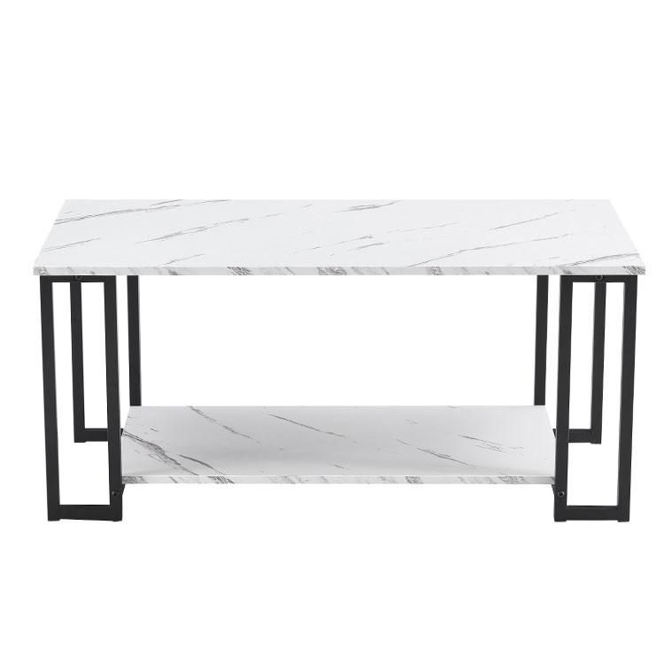 Dining Room Furniture Marble Top Dining Table with Metal Legs