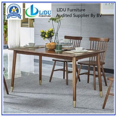 Modern Oak Furniture Wood Dining Table/Home Furniture Wooden Table with Chair