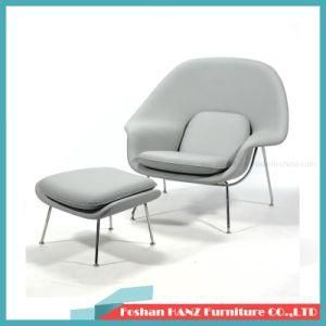 Modern Cashmere Light Luxury Home Living Room Furniture Leisure Chair with Ottoman