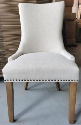 Luxury High Back Dining Chair with Nailing Restarant Chair