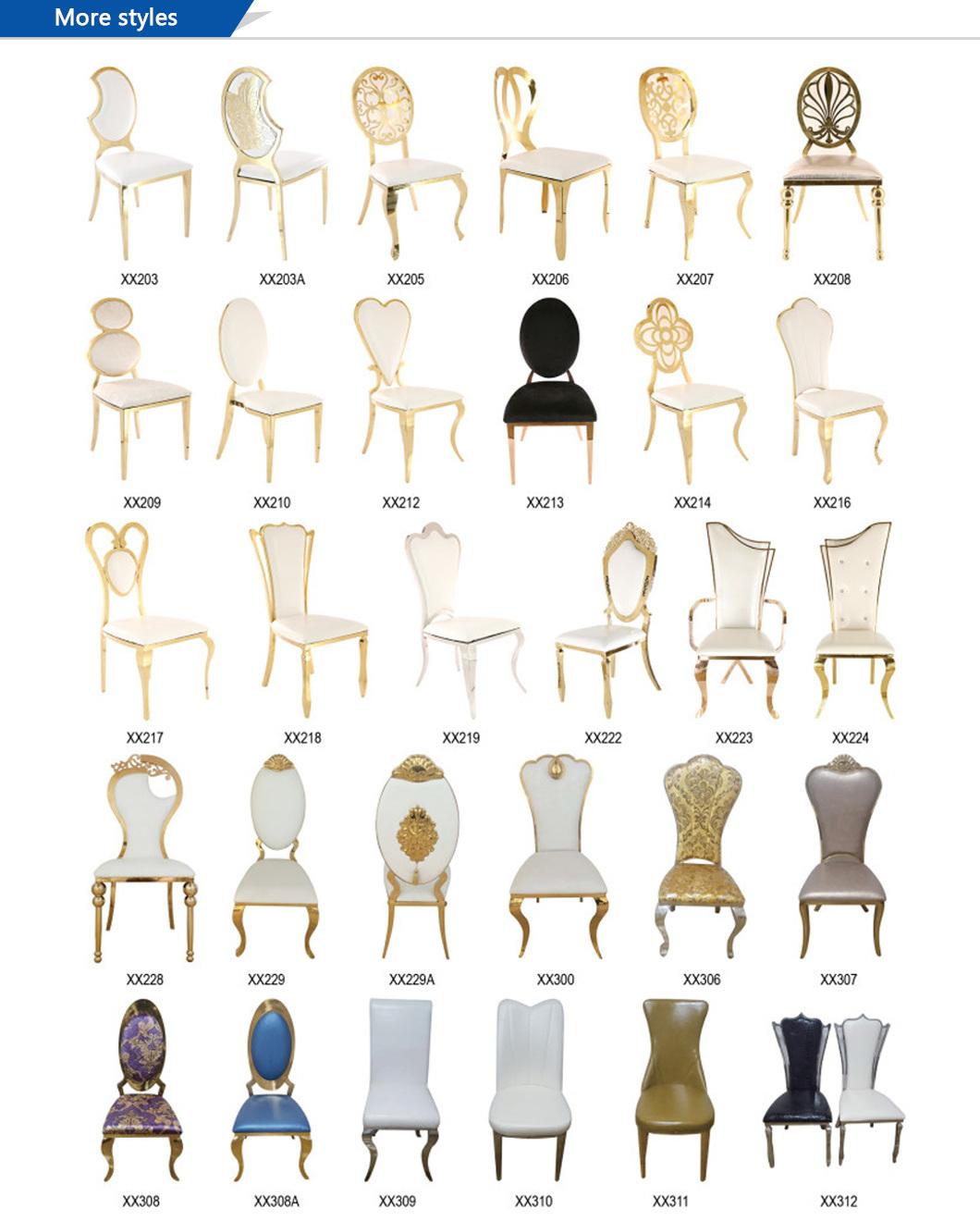 Event Furniture Wholesale Luxury Metal Hotel Dining Chair