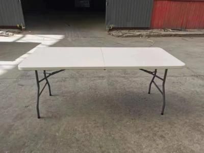 Hot Sale China Cheap Wholesale 4FT 5FT 6FT 8FT Banquet Fold in Half Plastic Table