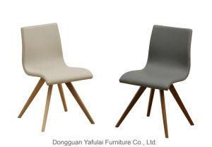 Modern Hot Sale Sample Wood PU Dining Chair