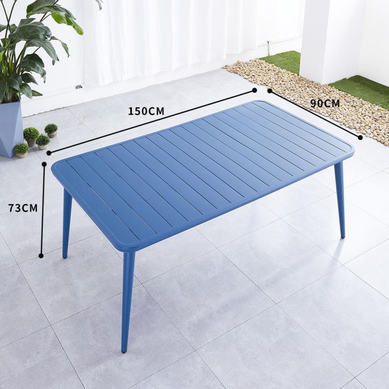 Chinese Supplied Wholesale Aluminum Outdoor Modern Side Table Dining Table