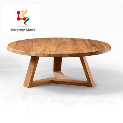 Teak Wood Top Frame Coffee Side Table for Coffee Shop Outdoor Use