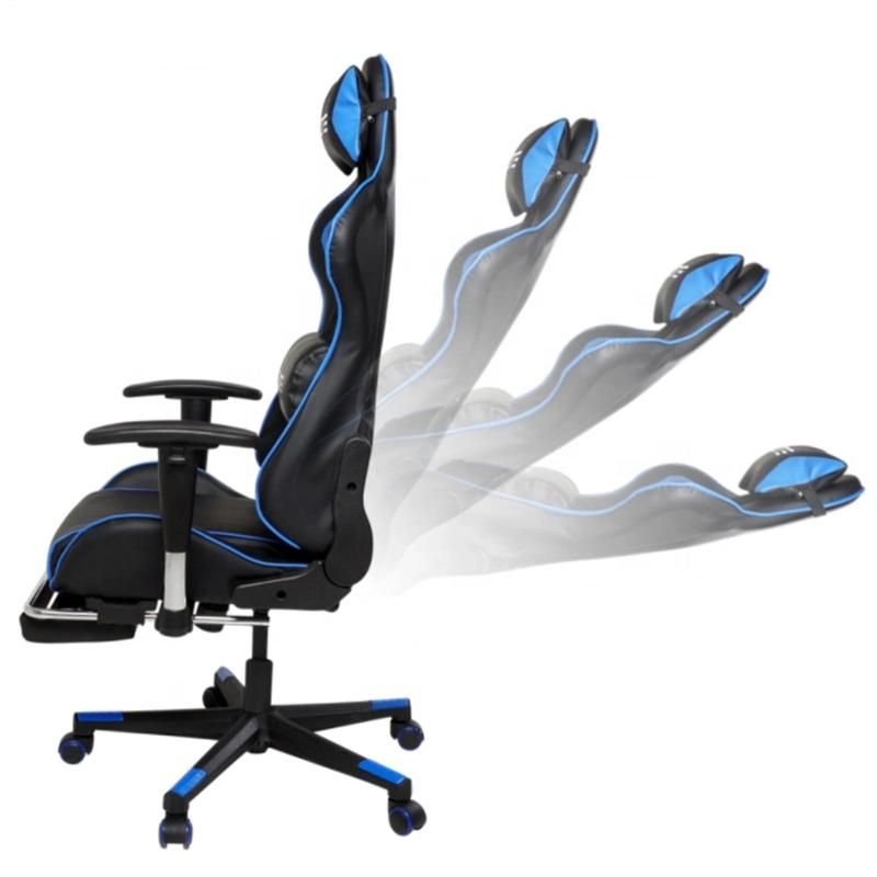 Wholesale Cheap High Quality PU Leather Nylon Base Gas Lift Rotatable Rotating Height Adjustable Silla Computer Racing Gaming Chair