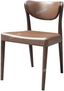 Modern Design Hot Selling Home Furniture Wooden Coffee Color Leather Dining Chair