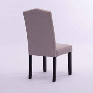 Perfect Fabric Chairs with Solid Wood Legs