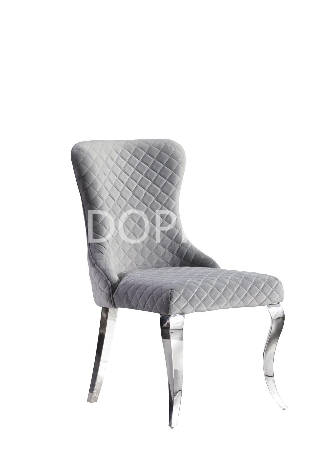 Popular Dining Chair Stainless Steel Leg Velvet Seats