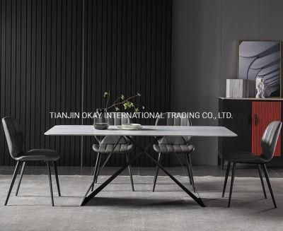 Factory Modern Restaurant Home Dining Room Furniture Slate Dining Table