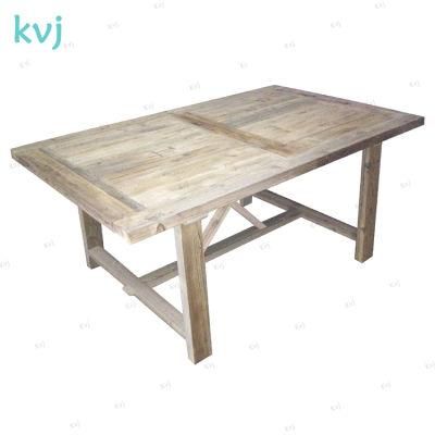 Kvj-7206 Rustic Antique Colonial Rectangle Dining Table