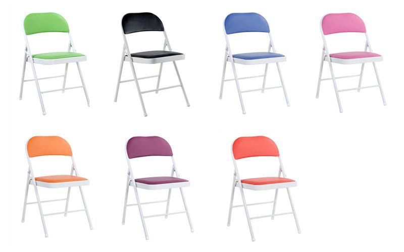 Wholesale Padded Cheap Used Metal Tube Steel Folding Chair