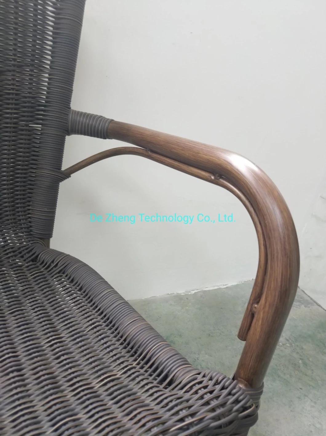 European Style UV Resistant High Back Outdoor PE Rattan Chair for Restaurant Hotel