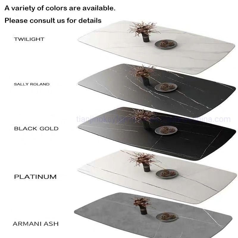 2021 Fashion Marble Ceramic Table Sintered Stone Dining Coffee Tables