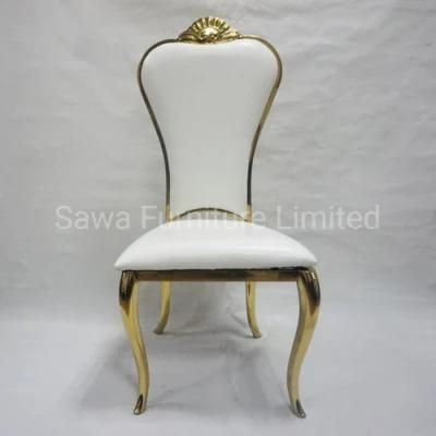 Event Furniture Gold Chair with PU Leather