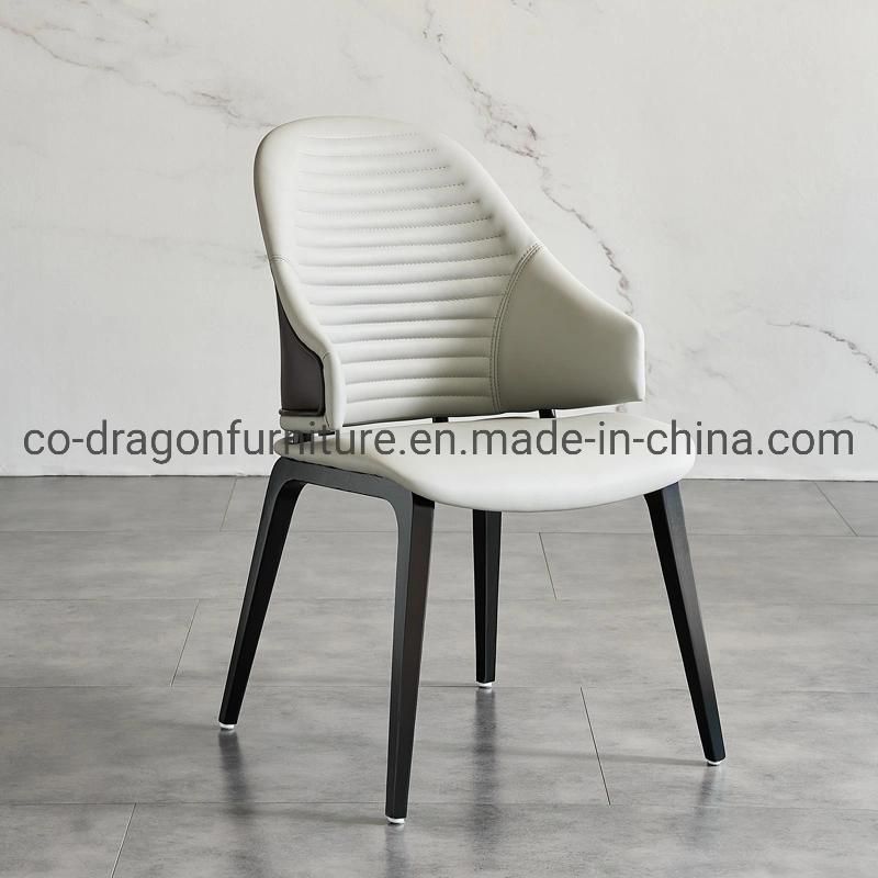 New Design Fashion Dining Furniture Metal Legs Leather Dining Chair