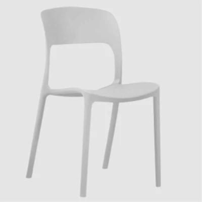 Rental Hotel Lobby Modern Designer Cheap Dining Room Plastic Armless Resin Chairs for Sale