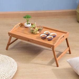 Home Office Loft Bamboo Material Folding Wooden Tea Table