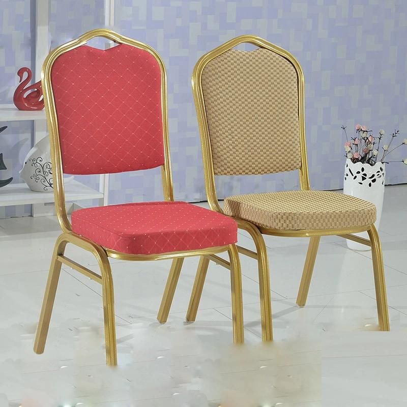 Popular Design Stackable Metal Armless Hotel Wedding Dining Banquet Chair