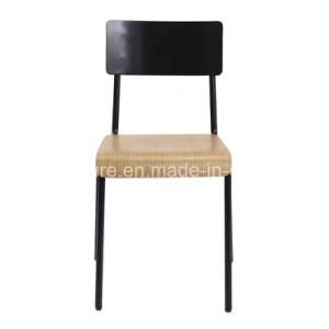 713-H45-Stw Metal Frame Wood Restaurant Chair