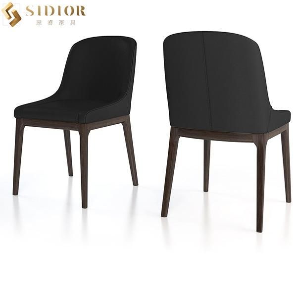 Classic Ultra Modern Solid Wood Farbic Upholstered Chair for Restaurant