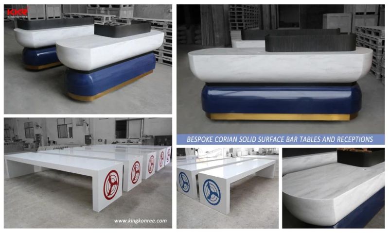 Marble Stone Solid Surface Fast Food Dining Table for Restaurant