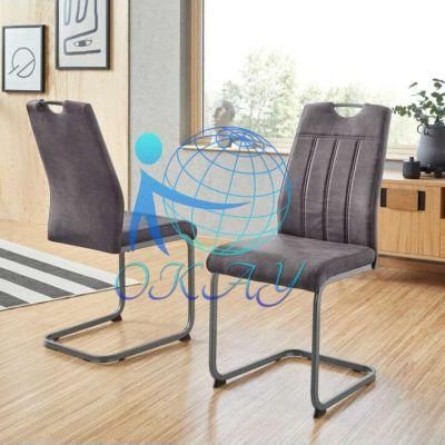 Modern Nordic Dining Chair with Metal Frame Black Legs restaurant Chair