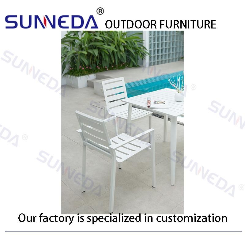 Outdoor Furniture Garden Sets Dining Patio Sun Aluminum Chair with Table