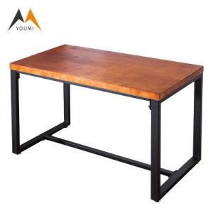 Commercial Modern Metal Removable Black Restaurant Luxury Cafe Table