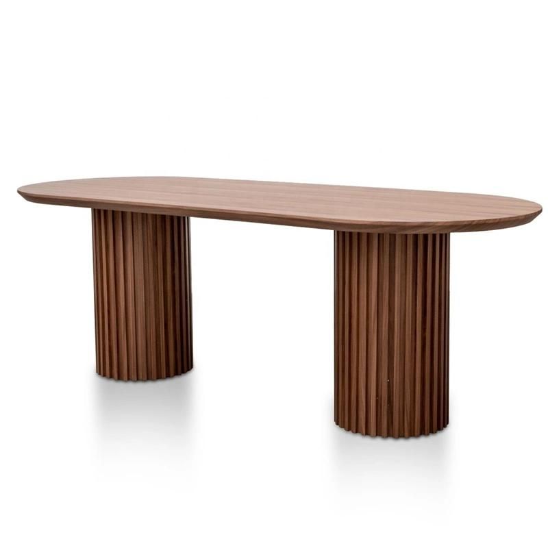 Hot Sales Wood Ripple Oval Dining Table