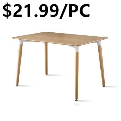 Outdoor Rectangular Garden Plastic Furniture Rectangular Dining Table