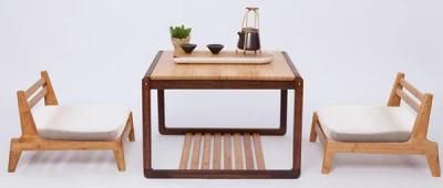 Bamboo Small Coffee Table Square Tatami Table for Living Room Furniture