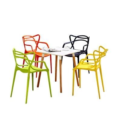 PP Dining Plastic Indoor Outdoor Optional Colour Armchair Backyard Home Chair