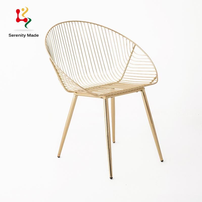 Modern Peacock Black Leisure Wire Chair From China