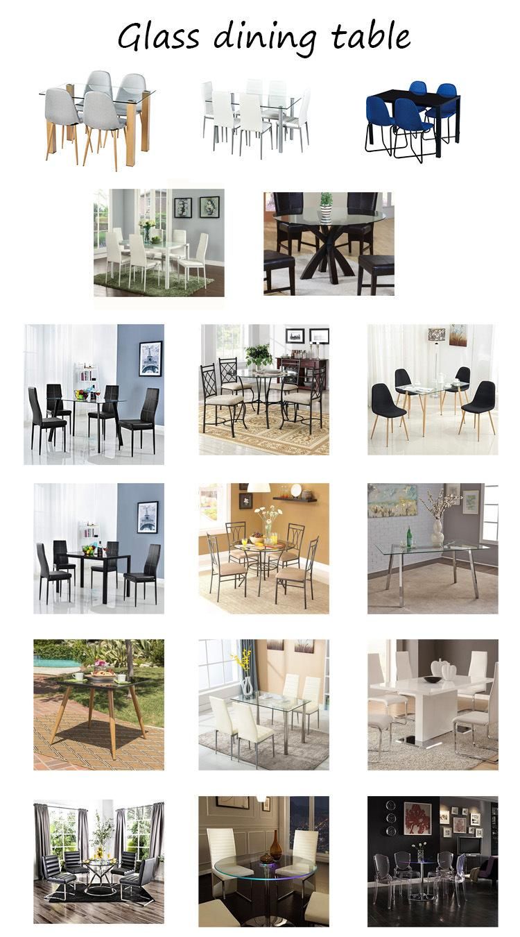 Modern Home Living Room Furniture Table Square Dining Chair Table
