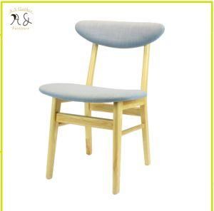 Restaurant Furniture Leisure Backrest Chair Wooden with Seat Pad Dining Chair