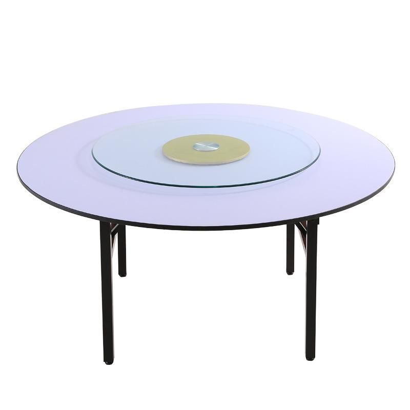 Hot Sales White Folding Dining Table Big Round Banquet Table