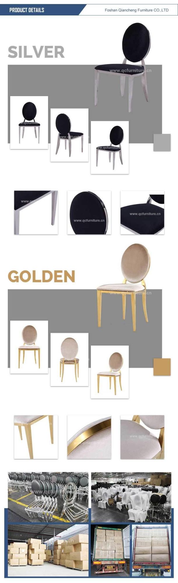 Modern Design Metal White Velvet Chair Dining for Home