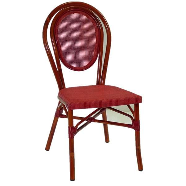 Colorful Stackable Bamboo Looking Dining Chair