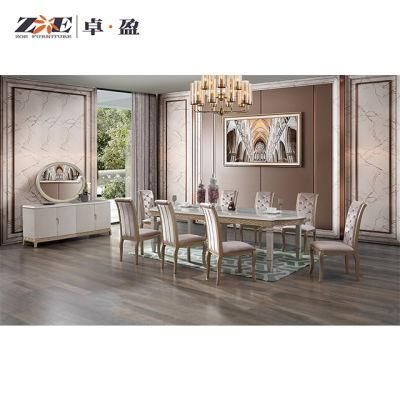 Home Dining Room Furniture Dining Table and Chairs in Wooden Design