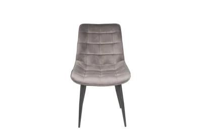 Factory Custom Diamond Grey Velvet Chair