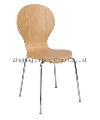 Solid Wood Cafe Restaurant Furniture Plywood Dining Chair for Sale
