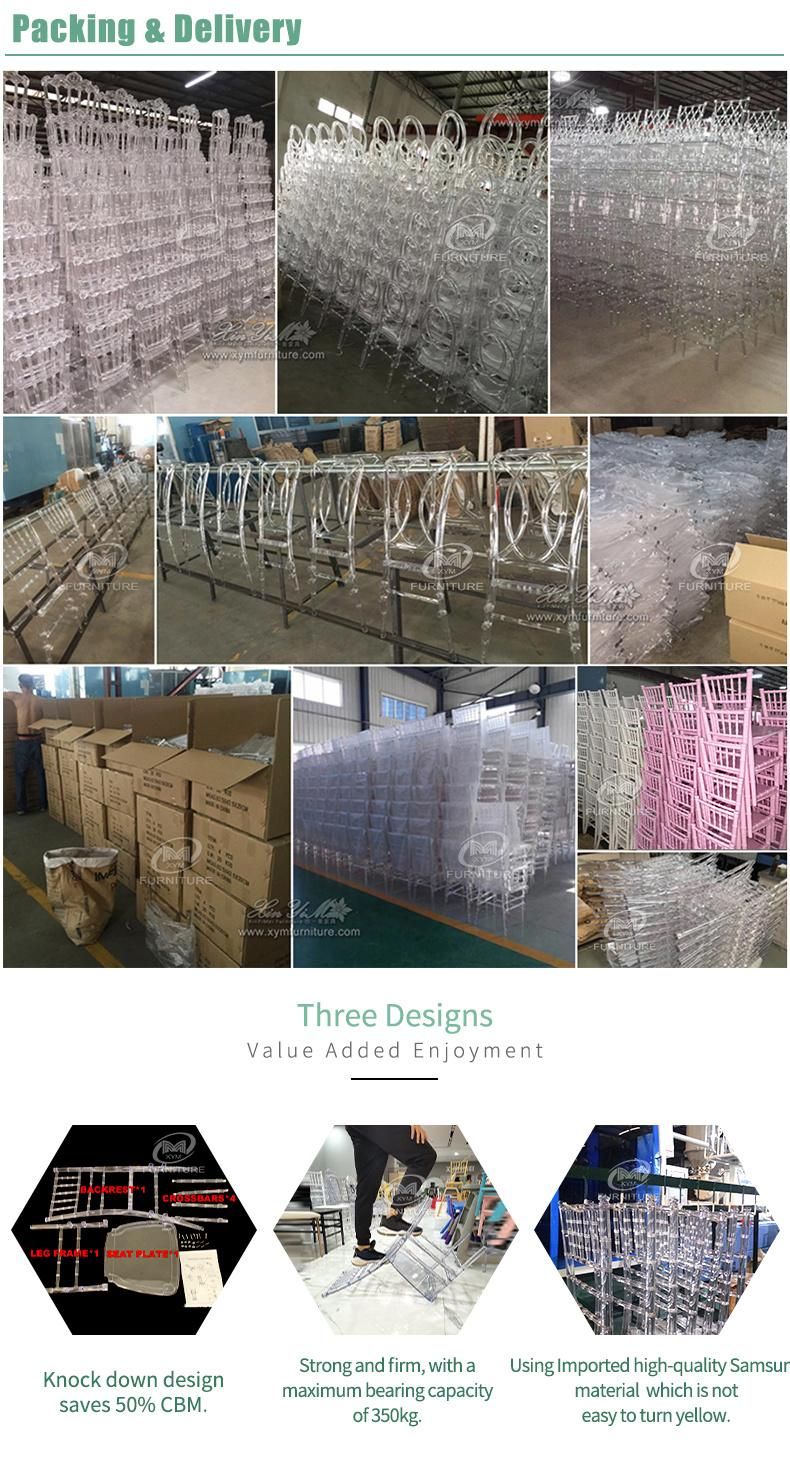 Polycarbonate Stakable Weeding Clear Tiffany Chair