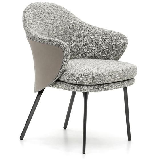 New Fashionable Luxury Soft Fabric Dining Seating Chair