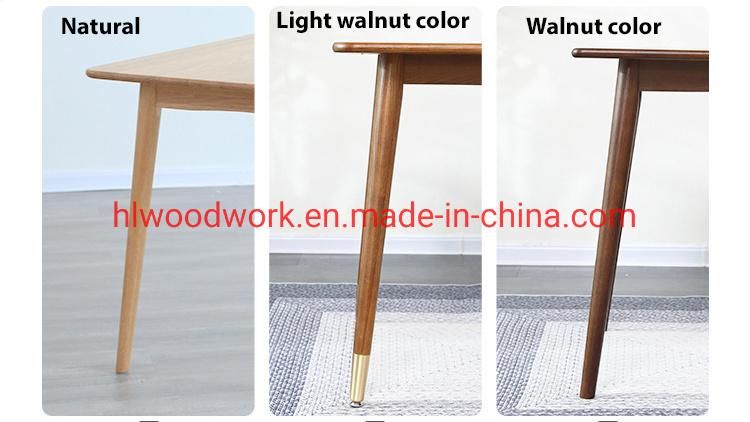 Large Rectangular Oak Wood Dining Table Dining Room Furniture/Home Furniture/Chair and Table Set/Table Furniture/Table for Studying Round Legs Dining Table
