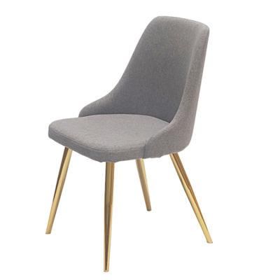 Factory Modern High Quality Custom Metal Leg Fabric Velvet Chair Dining Room