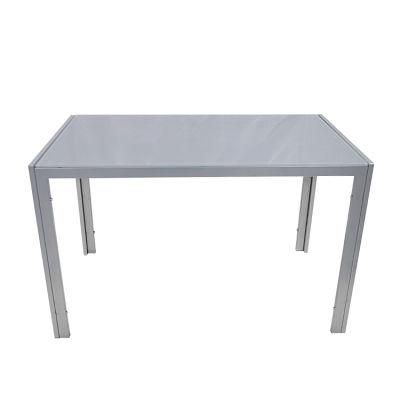 Wholesale Dining Furniture Tempered Glass Rectangle Dining Table