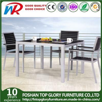 Aluminum Powder Coating Polywood Garden Wholesale Chair and Table (TG-1752/1753)
