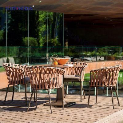 Luxury Poolside Leisure Outdoor Dining Table Garden Furniture